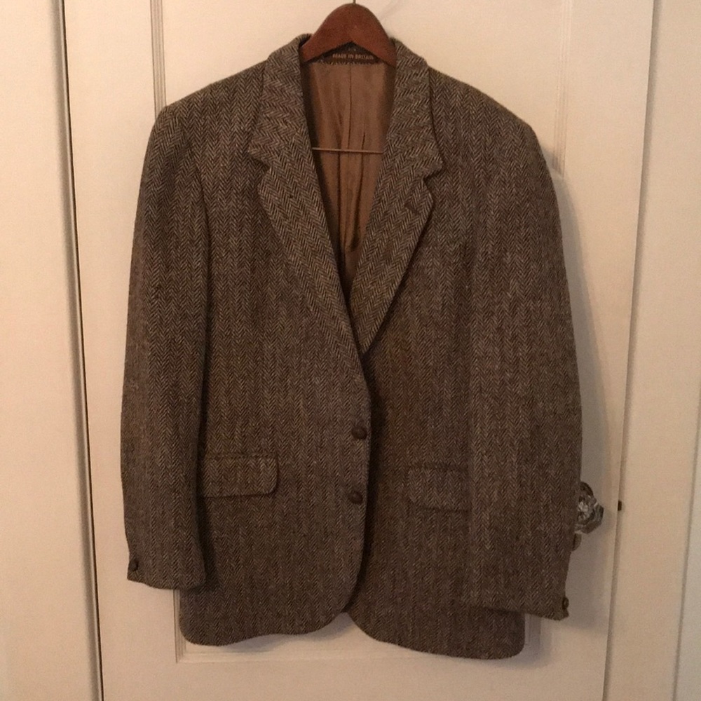 VTG Harris Tweed Brown Will Sport Coat